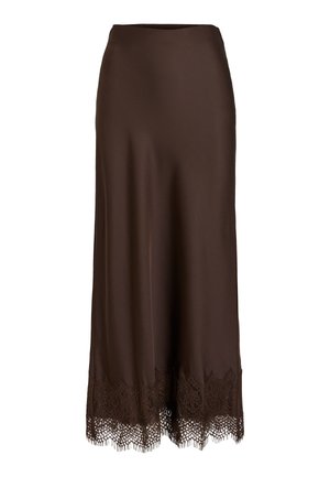 VILA, Maxi VIELLETTE Lace - Maxisukňa - coffee bean