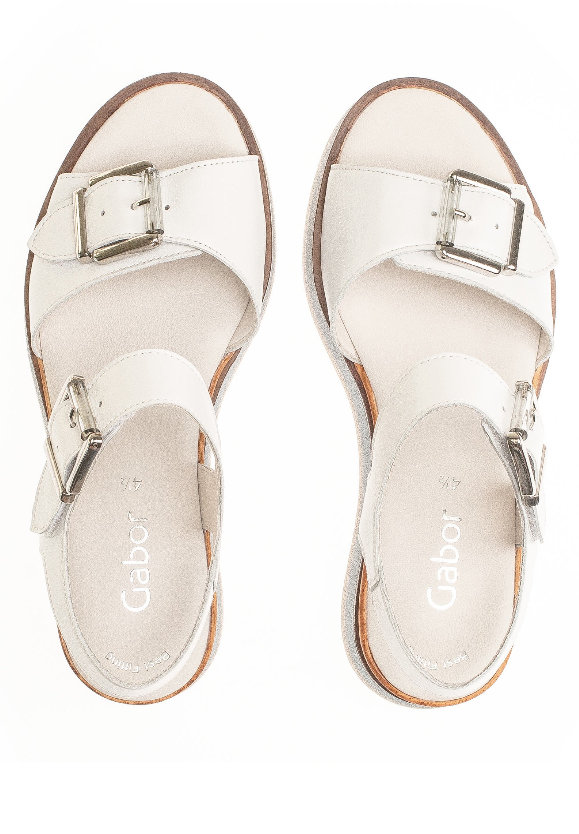 Gabor Sandalen met sleehak - weiss/wit - Zalando.be
