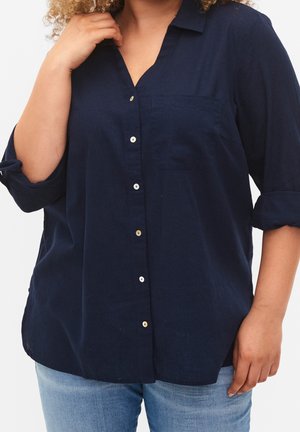 Overhemdblouse - dark blue