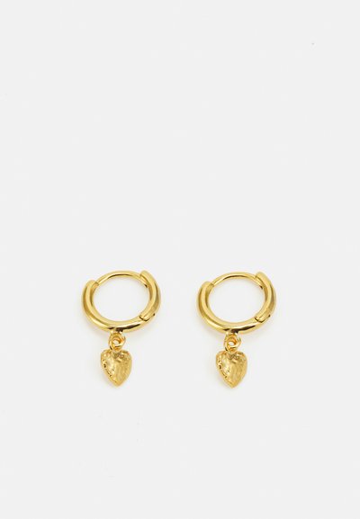 SINGULARU - Boucles D'oreilles Créoles Bulky. Acier Inoxydable Avec Forme Irrégulière. Fermoir Poussette. Bijoux Pour Femme