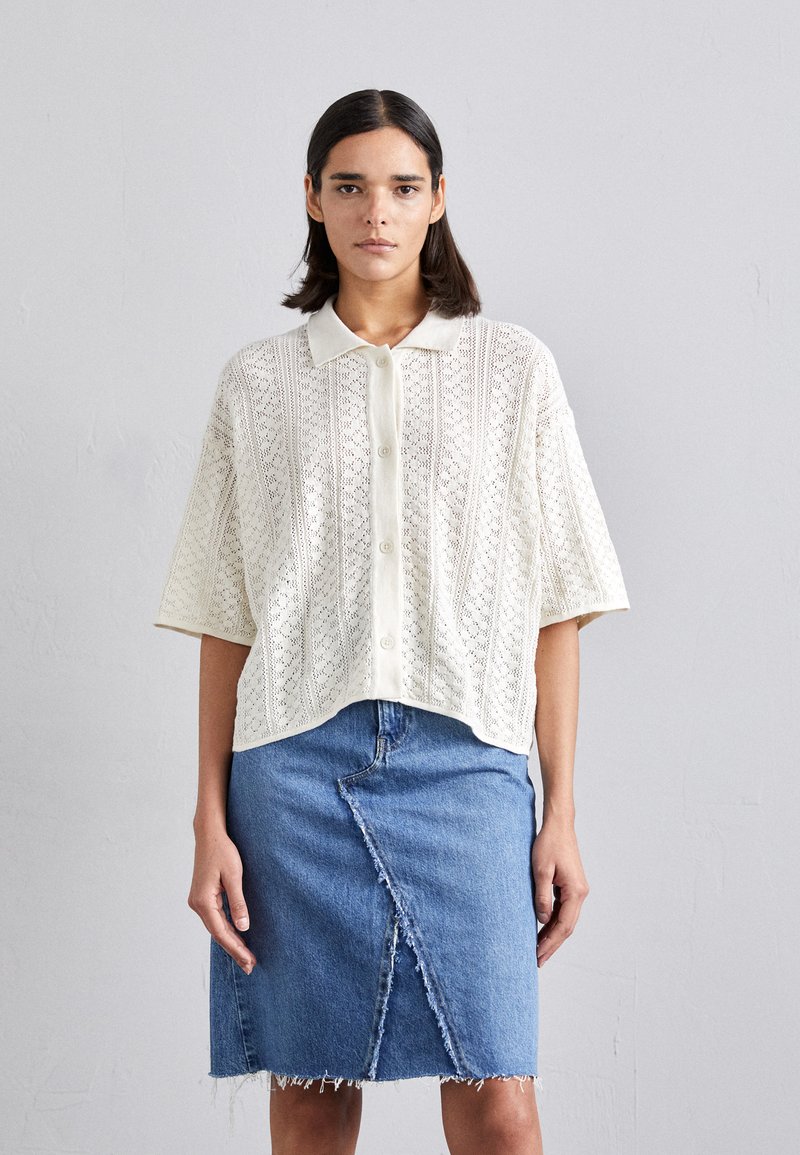 Holzweiler SHIRT - Button-down blouse - white