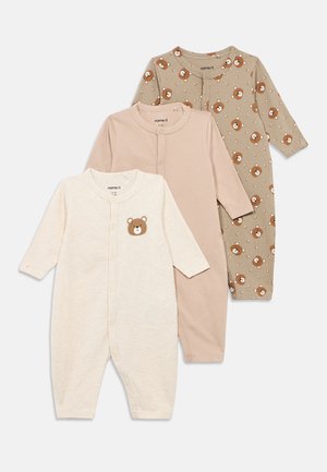 Name it NBNNIGHTSUIT 3 PACK UNISEX - Pyjama - vintage khaki