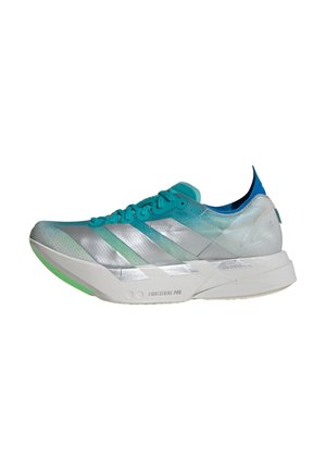 ADIZERO ADIOS PRO 4 - Maanteejooksu jalatsid - hi-res aqua/matte silver/grey one