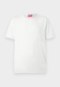 Tricou alb cu mânecă scurtă, realizat din bumbac. Are un guler rotund și un mic logo embossat pe piept. Design simplu și curat.