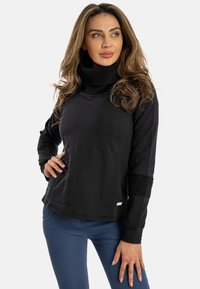 Freddy COLLO A COSTE E  TRICOT A TRECCE - Sudadera - black