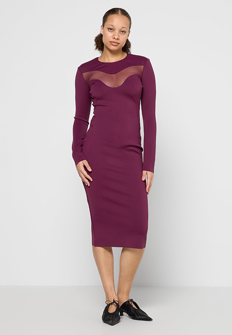 pinko Maxi-jurk (rood)paars