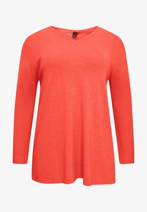 YOEK, WITH LONG SLEEVES - Pullover - light red