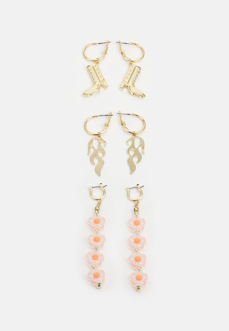 Fire & Glory FGRUNIA EARRINGS 3 PACK - Brincos - gold-coloured