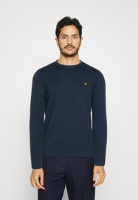 Lyle & Scott CREW NECK JUMPER - Svetr - ink blue