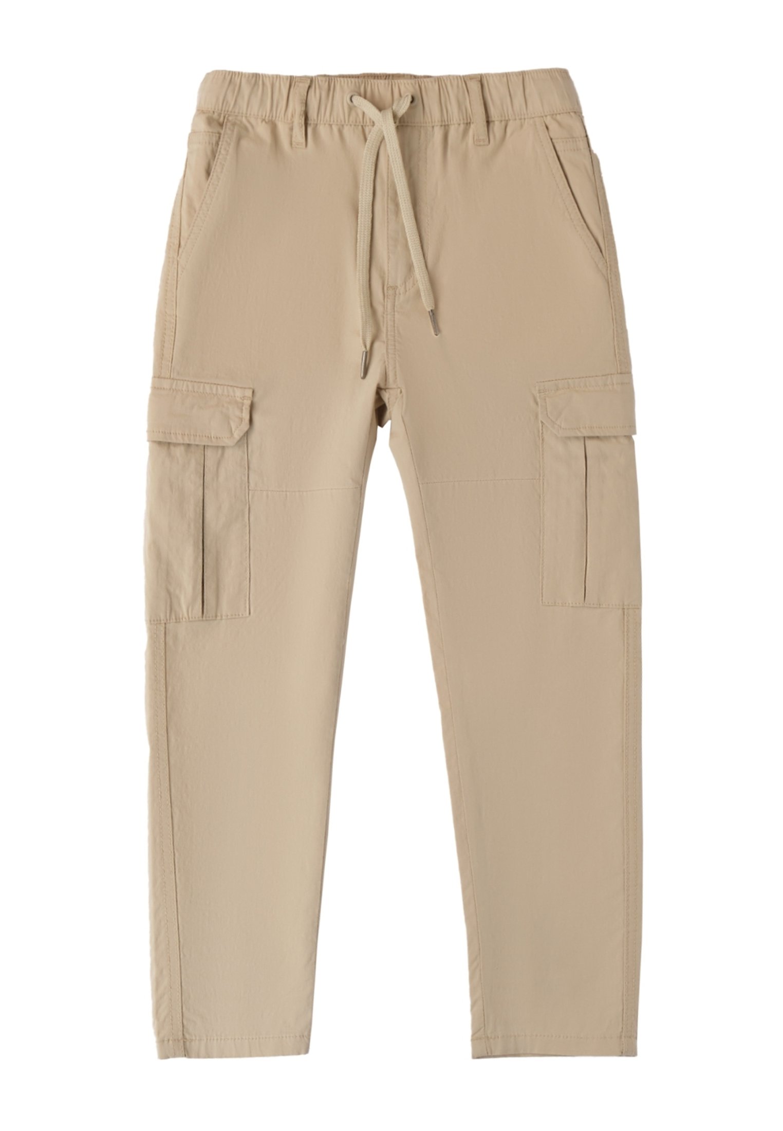 Tasche Laterali Pantaloni Militari Beige Sarabanda Pantaloni Cargo