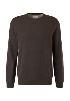 Trui - mottled dark brown