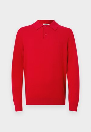 EDGAR KNITTED - Polo marškinėliai - barbados cherry
