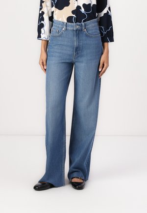 TOM TAILOR DENIM TTWIDELEG - Wide leg - clean mid stone blue denim