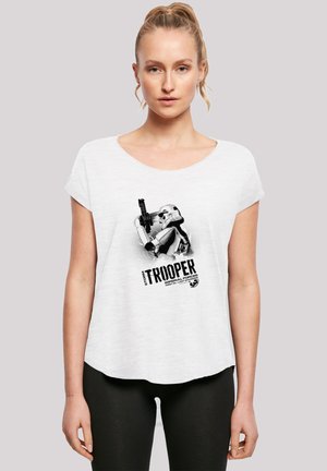 LONG CUT STAR WARS STORMTROOPER IMPERIAL FORCES - Print T-shirt - white
