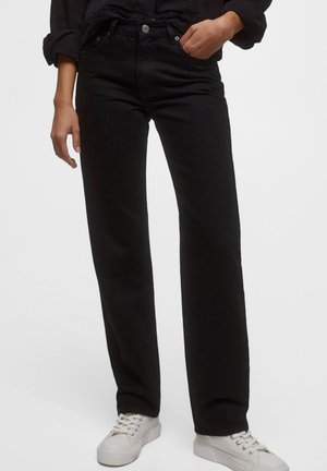 Straight leg jeans - black