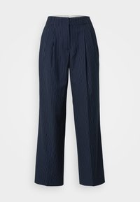 CARTER PINSTRIPE - Hlače - dark blue