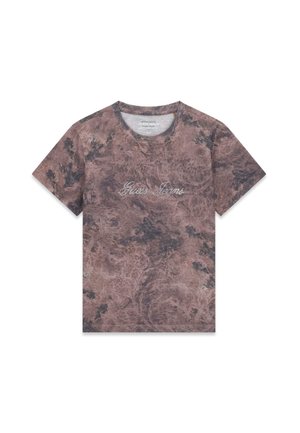 Guess Jeans, STRASS-T-SHIRT - T-shirt imprimé - brown