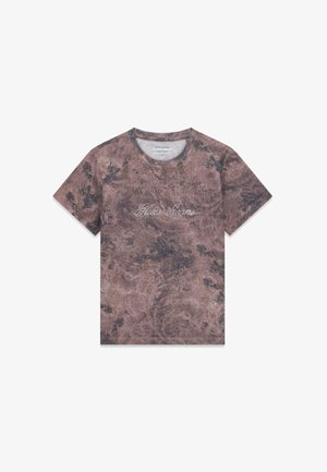 Guess Jeans, STRASS-T-SHIRT - T-shirt imprimé - brown