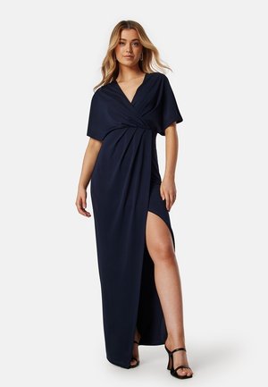 Bubbleroom WRAP SLIT MAXI DRESS - Robe de cocktail - dark blue