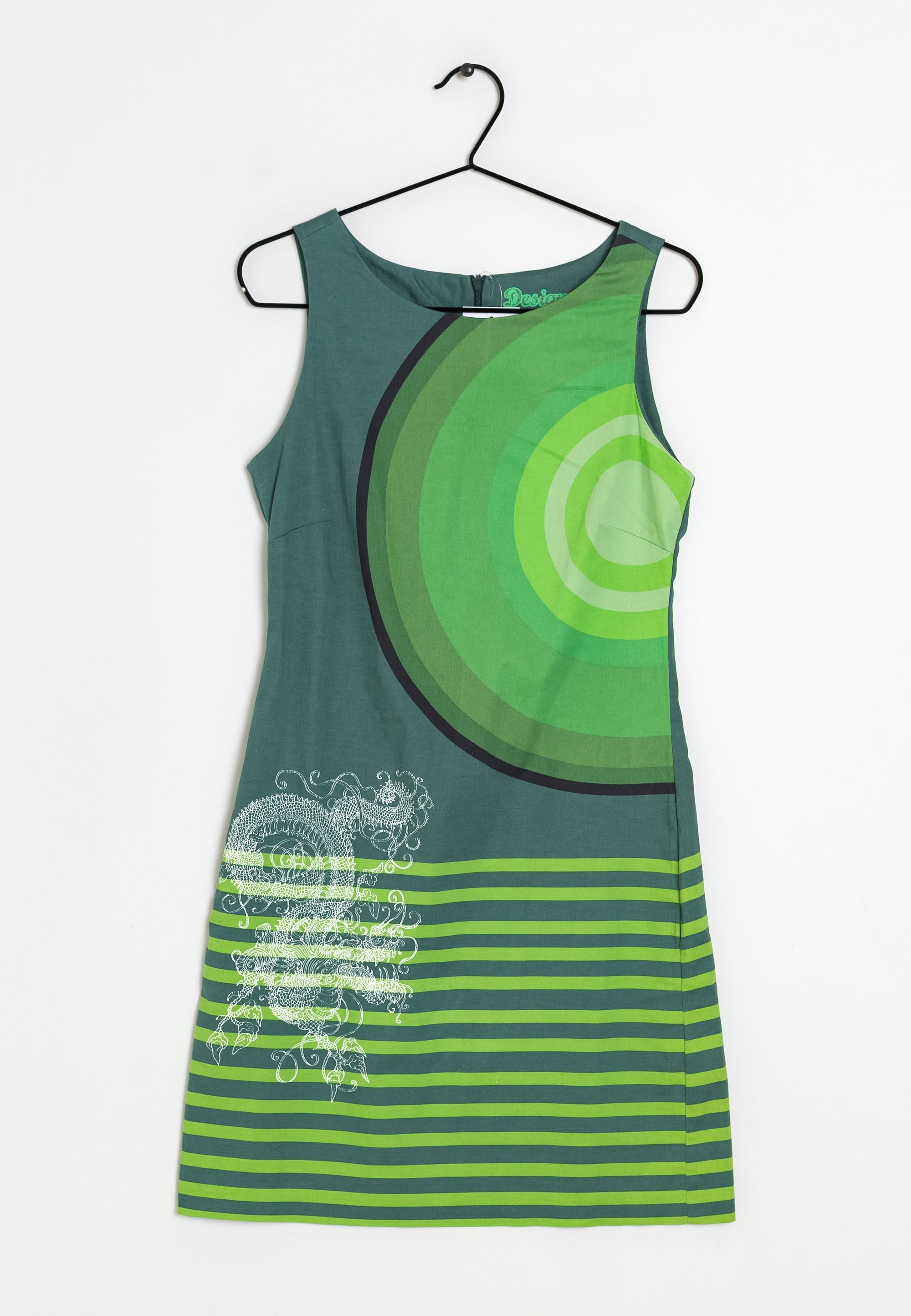 Desigual Day dress - green - (Pre-owned) - Zalando