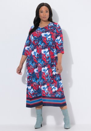 DYNAMIC FLORAL POCKET - Jerseykjole - marine