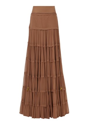 Leem TIERED - Plooirok - neutrals