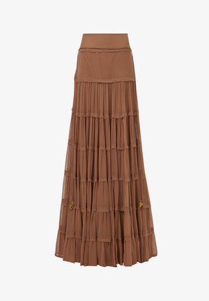Leem TIERED - Pleated skirt - neutrals