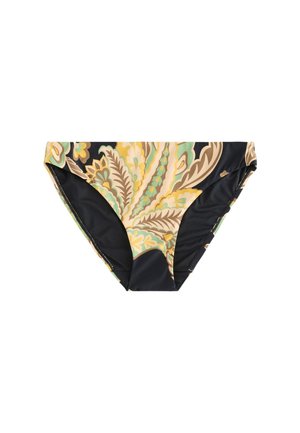 Next RUCHED SIDE LEG - Spodný diel bikín - black/green paisley