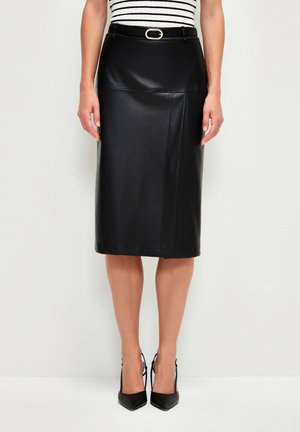 adL Leren rok - black