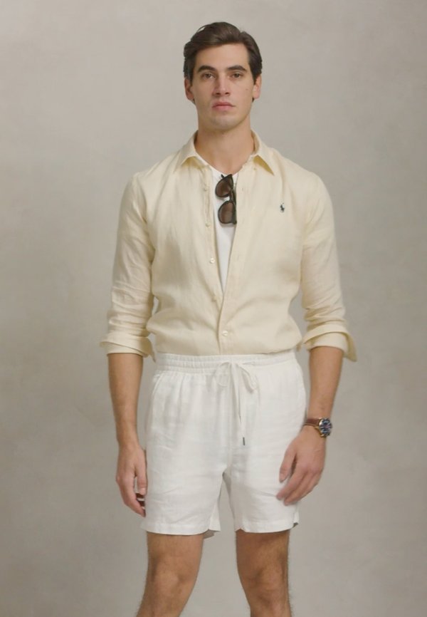 SLIM FIT LINEN SHIRT - Shirt - full cream2
