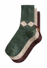 CONTAINING 3 PACK - Sokid - berry green neutral argyle