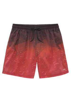 Badeshorts - rot bedruckt