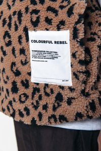 Colourful Rebel YONI LEOPARD GILET - Strukirani kaput - warm brown