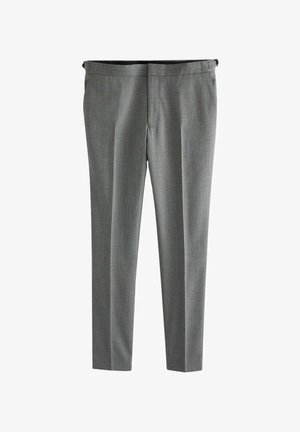 Next, SLIM FIT TEXTURED WOOL - Pantaloni eleganti - light grey