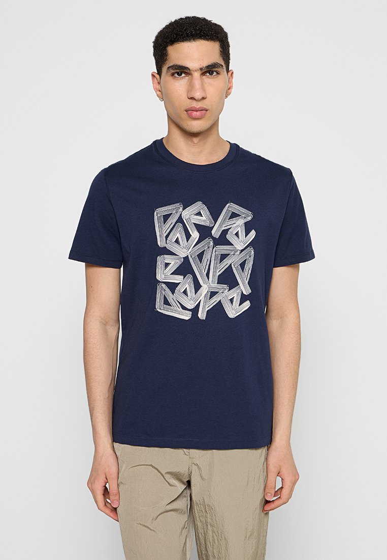 Pepe Jeans T-shirt print blauw