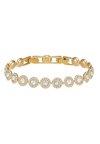 UNA ANGELIC TENNIS BRACELET ROUND CUT PAVÉ MEDIUM - Bracelet - gold-coloured