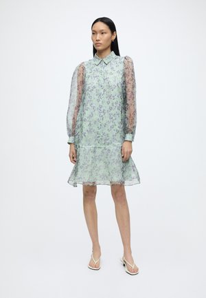 Marc Cain, SILK SHIRT DRESS - Shirt dress - misty jade