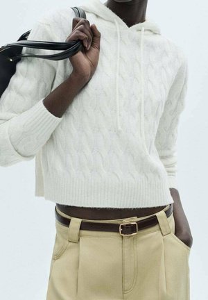 Felpa con cappuccio - off-white