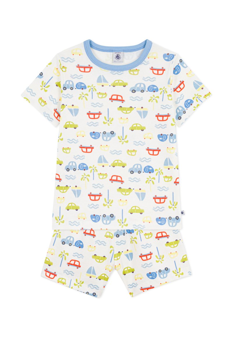 Petit Bateau PYJACOURT - Pyjama set - marshmallow multico/white - Zalando