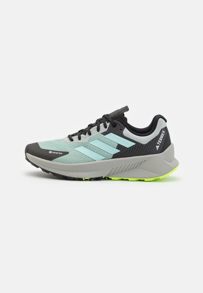 Adidas Terrex SOULSTRIDE FLOW GTX Trail running shoes silver/semi flash aqua/lucid lemon