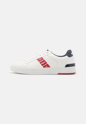 Scarpe Blauer Uomo – Sneaker Alte Murray In Pelle White/Red/Orange, Modello U25BU06 F4MURRAY10/LEA