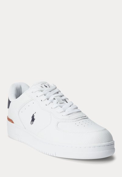 Polo Ralph Lauren MASTERS COURT LEATHER SNEAKER UNISEX - Sneakers - white/navy