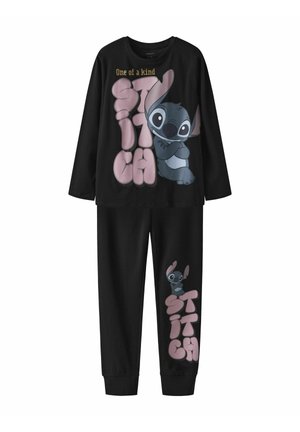 SET STITCH - Komplet pidžame - black