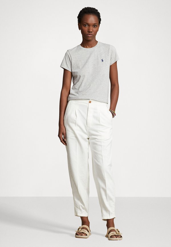 COTTON JERSEY CREWNECK T-SHIRT - Basic T-shirt - cobblestone heather4