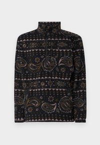 BOUNDARY MOCK NECK - Fleecepullover - black