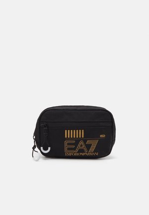 EA7 Emporio Armani TRAIN CORE POUCH BAG SMALL UNISEX - Bum bag - black/gold