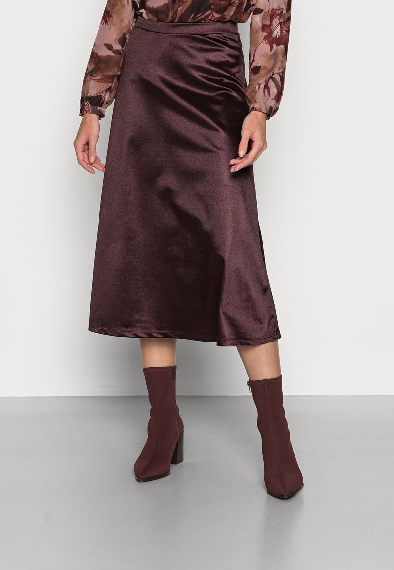 Anna Field Gonna a campana - dark brown