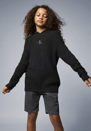 RELAXED HOODIE UNISEX - Kapucni - black