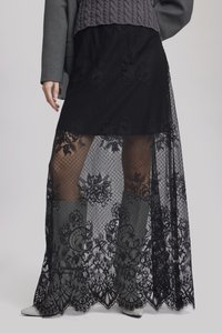 Gestuz LAICA SKIRT - Saia comprida - black