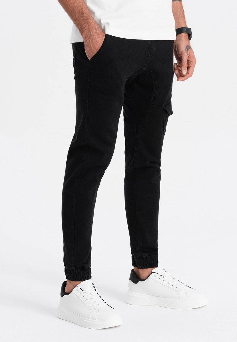Ombre WITH POCKET - Jeans Tapered Fit - black